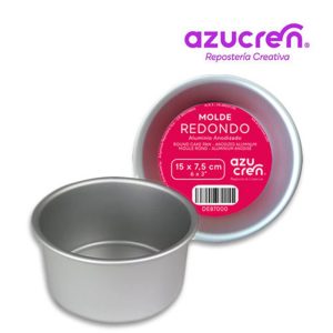 Azucren - Molde bizcocho redondo anodizado 15 x 7,5 cm
