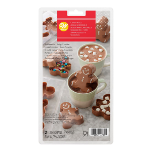 Wilton - Set molde 3 muñecos de jengibre para chocolate