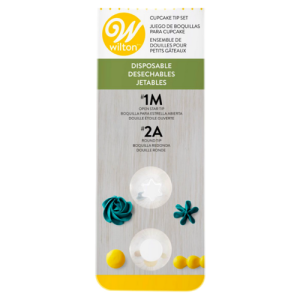 Wilton – Set de 2 Boquillas desechables (#1M, 2A)