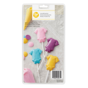 Wilton - Set molde 4 piruletas body bebé para chocolate (Candy Melts)
