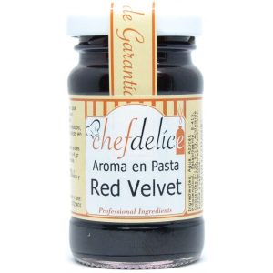 Chefdelíce – Aroma en pasta concentrado RED VELVET para glaseados, helados, horneados, batidos y más, 50gr