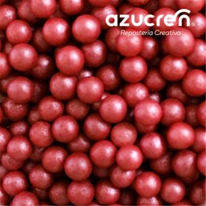 Azucren-  Perlas de azúcar rojas 7mm