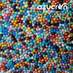 Azucren - Mini perlas de azúcar mix 1,5mm 50g