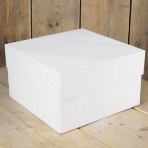 FunCakes- Caja blanca para tarta, 25 cm