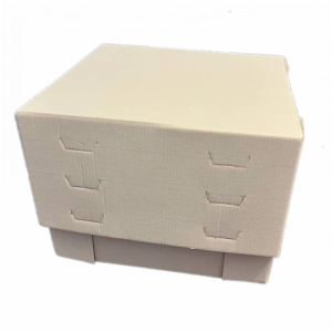 Azucren - Caja tarta blanca micro canal regulable 25cm