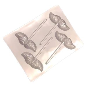 Sweetkolor - Molde piruletas de chocolate en forma de bigote