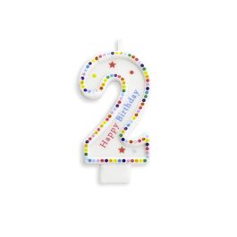 Velas de números estrellitas